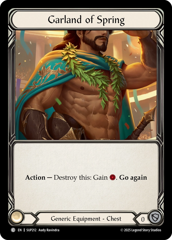 (212) Flesh & Blood TCG Super Slam Single: Garland of Spring (Regular)  Common