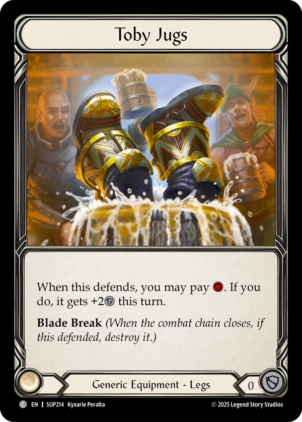 (214) Flesh & Blood TCG Super Slam Single: Toby Jugs (Regular)  Common