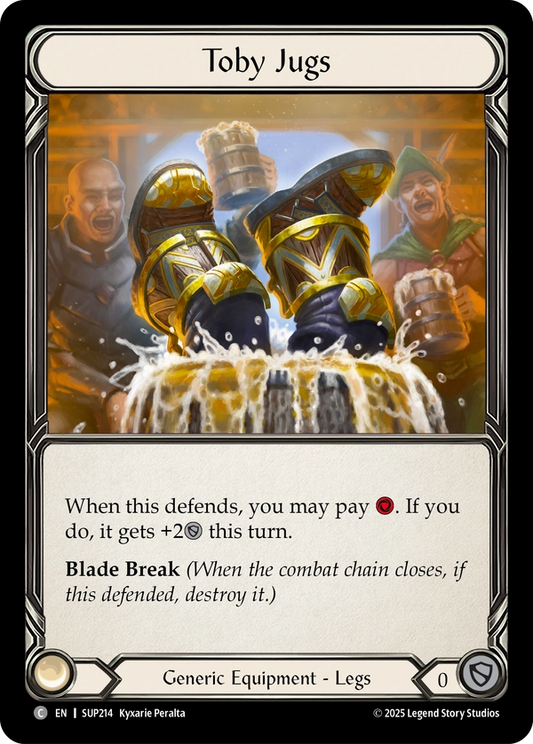 (214) Flesh & Blood TCG Super Slam Single: Toby Jugs (Regular)  Common