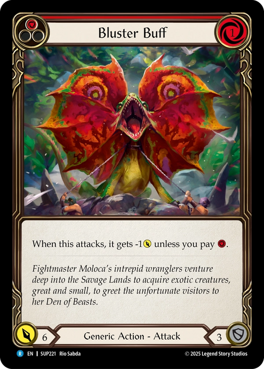 (221) Flesh & Blood TCG Super Slam Single: Bluster Buff (Rainbow Foil)  Rare