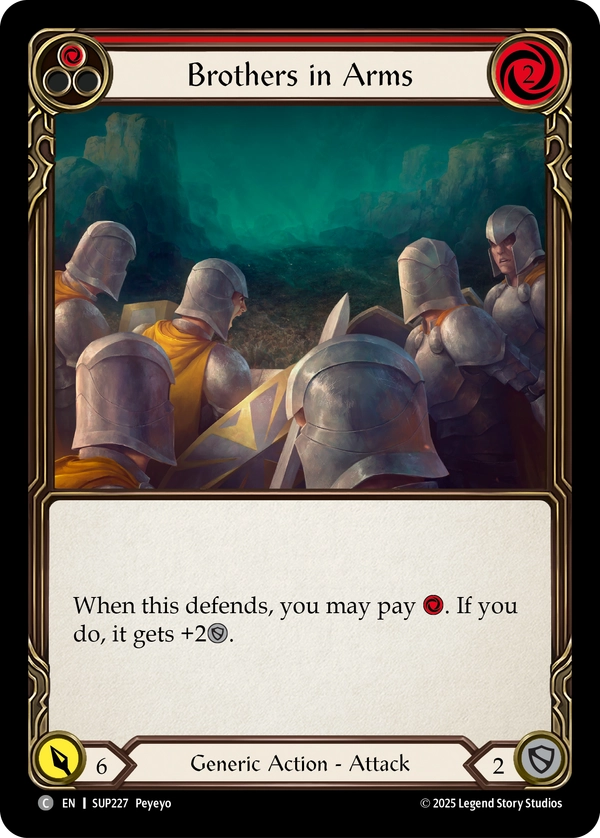 (227) Flesh & Blood TCG Super Slam Single: Brothers in Arms (Red) (Regular)  Common