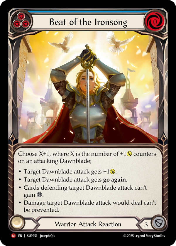 (251) Flesh & Blood TCG Super Slam Single: Beat of the Ironsong (Regular)  Majestic