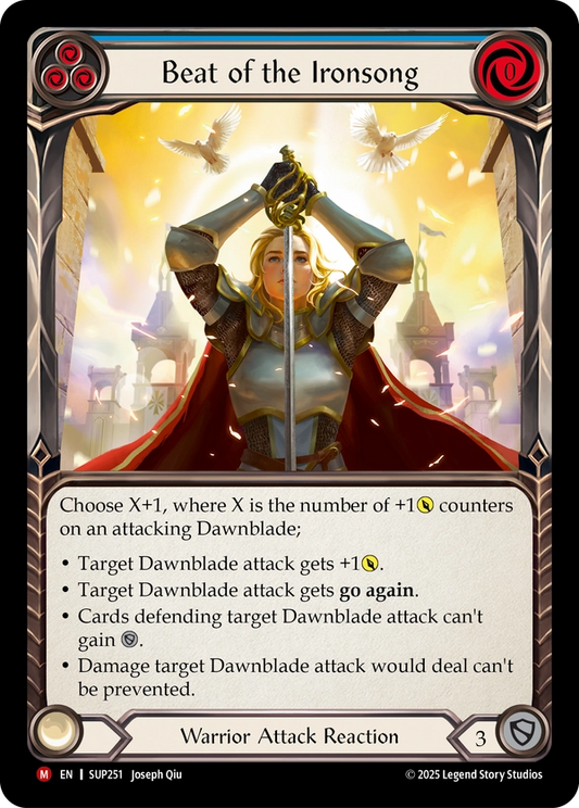 (251) Flesh & Blood TCG Super Slam Single: Beat of the Ironsong (Regular)  Majestic