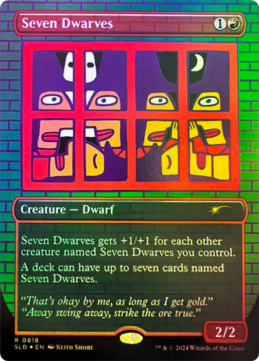 (818) Magic The Gathering Secret Lair Drop Series Single: Seven Dwarves (V.6) Holo Rare