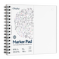 Ohuhu: Marker Pad Double-sided Bleedproof, Spiral-Bound (225mm x 210mm) 60 Sheets 120 Pages