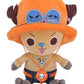One Piece Plush Figure: Chopper x Ace (20cm)