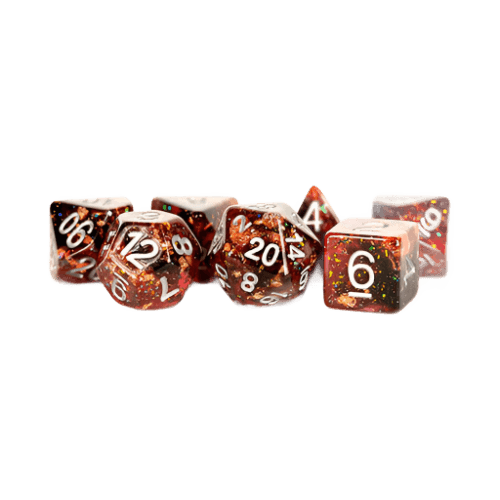 Fanroll 16mm Resin Poly Dice Set: Eternal Fire