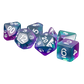 Fanroll 16mm Resin Poly Dice Set: Blue Aurora