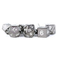 Fanroll - 16mm Metal Polyhedral Dice Set: Sterling Grey