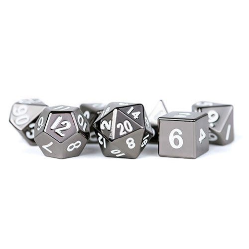 Fanroll - 16mm Metal Polyhedral Dice Set: Sterling Grey