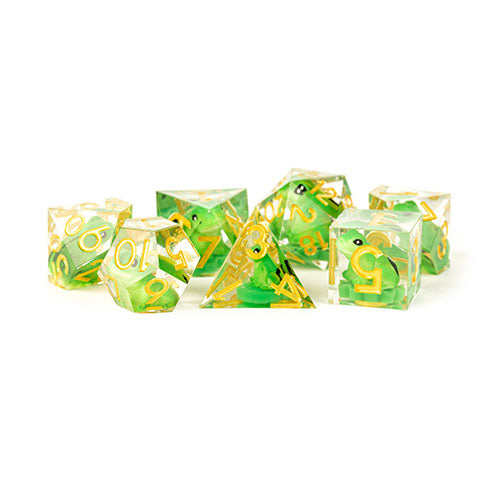 Fanroll - Sharp Edge Resin Dice Set: Frog Dice