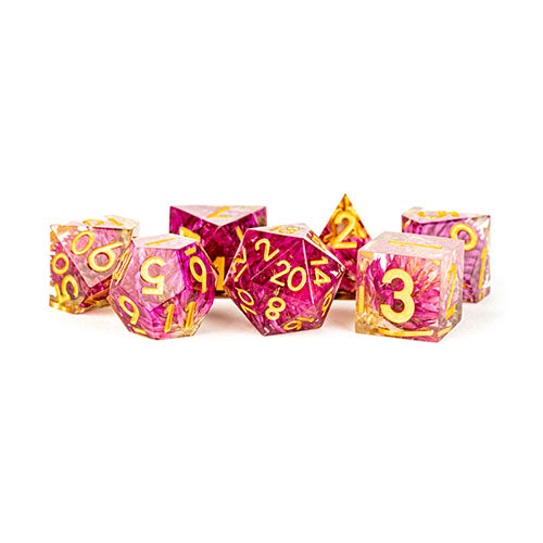 Fanroll - Sharp Edge Resin Dice Set: Thousand Day Red