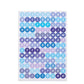 Round Alphabet & Number Stickers: Blue Purple Gradient
