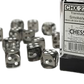 Chessex: Translucent 16mm D6 Dice Block: Smoke w/white
