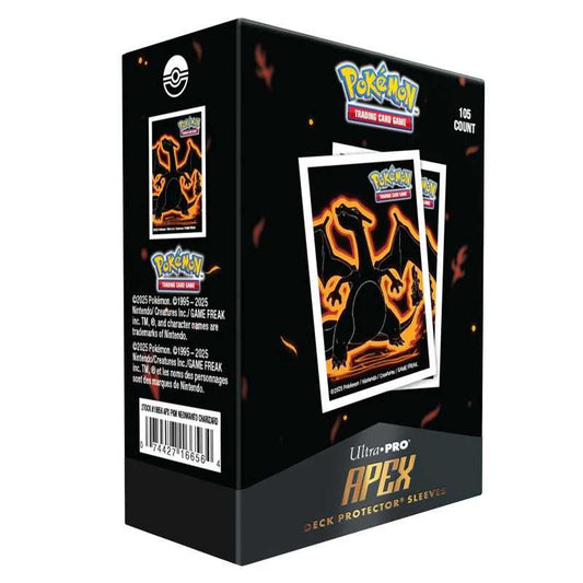 Pokemon TCG: Neon Kanto Apex Deck Protector Sleeves: Charizard(105ct)