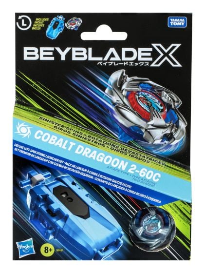Beyblade X: Cobalt Dragoon 2-60C Launcher Set