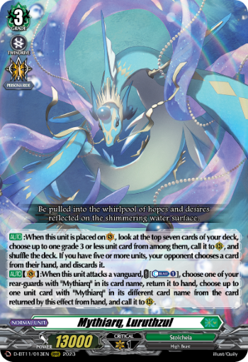 (013) Cardfight Vanguard Clash of the Heroes Single: Mythiarq, Luruthzul [D-Format]  Triple Rare