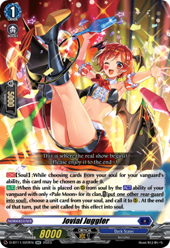 (022) Cardfight Vanguard Clash of the Heroes Single: Jovial Juggler [D-Format] (V.1 - Double Rare)  Double Rare