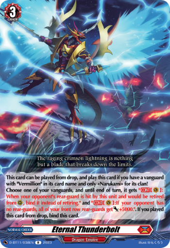(038) Cardfight Vanguard Clash of the Heroes Single: Eternal Thunderbolt [D-Format] (V.1 - Rare)  Rare