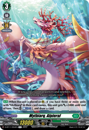 (054) Cardfight Vanguard Clash of the Heroes Single: Mythiarq, Alpieral [D-Format] (V.1 - Rare)  Rare