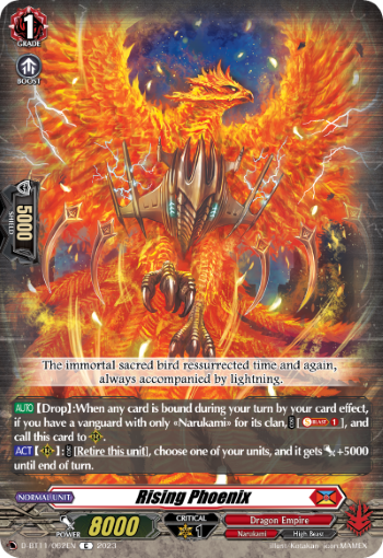 (062) Cardfight Vanguard Clash of the Heroes Single: Rising Phoenix [D-Format]  Common