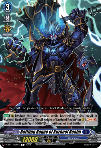 (066) Cardfight Vanguard Clash of the Heroes Single: Battling Rogue of Kurheol Realm [D-Format]  Common