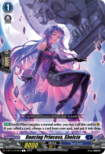 (073) Cardfight Vanguard Clash of the Heroes Single: Dancing Princess, Shelcia [D-Format]  Common