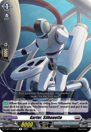(082) Cardfight Vanguard Clash of the Heroes Single: Garter, Silhouette [D-Format]  Common