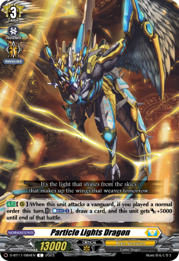 (084) Cardfight Vanguard Clash of the Heroes Single: Particle Lights Dragon [D-Format]  Common
