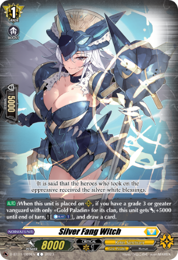 (089) Cardfight Vanguard Clash of the Heroes Single: Silver Fang Witch [D-Format]  Common