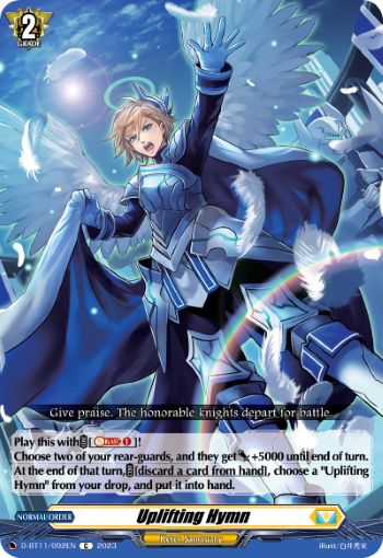 (092) Cardfight Vanguard Clash of the Heroes Single: Uplifting Hymn [D-Format]  Common