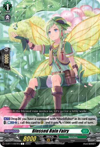 (097) Cardfight Vanguard Clash of the Heroes Single: Blessed Rain Fairy [D-Format]  Common