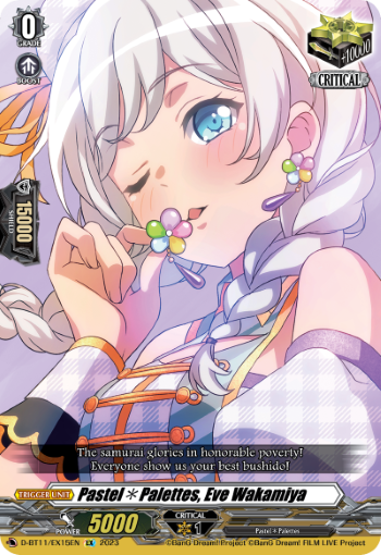 (EX15) Cardfight Vanguard Clash of the Heroes Single: Pastel Palettes, Eve Wakamiya [D-Format] (V.2 - Feature Rare)  Feature Rare