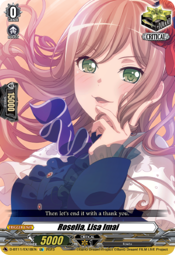 (EX18) Cardfight Vanguard Clash of the Heroes Single: Roselia, Lisa Imai [D-Format] (V.1 - Feature Rare)  Feature Rare