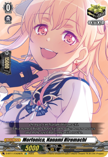 (EX28) Cardfight Vanguard Clash of the Heroes Single: Morfonica, Nanami Hiromachi [D-Format] (V.2 - Feature Rare)  Feature Rare