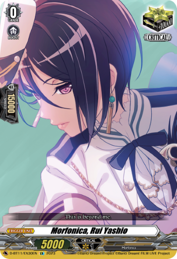 (EX30) Cardfight Vanguard Clash of the Heroes Single: Morfonica, Rui Yashio [D-Format] (V.2 - Feature Rare)  Feature Rare
