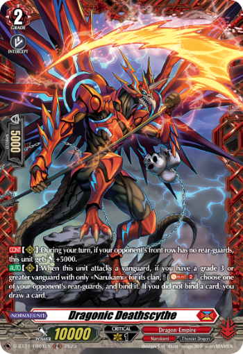 (FR01) Cardfight Vanguard Clash of the Heroes Single: Dragonic Deathscythe [D-Format] (V.2 - Feature Rare)  Feature Rare