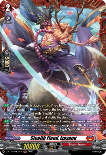 (FR02) Cardfight Vanguard Clash of the Heroes Single: Stealth Fiend, Izasaou [D-Format] (V.2 - Feature Rare)  Feature Rare
