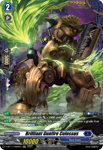 (FR09) Cardfight Vanguard Clash of the Heroes Single: Brilliant Gunfire Colossus [D-Format] (V.2 - Feature Rare)  Feature Rare
