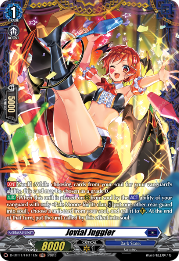 (FR11) Cardfight Vanguard Clash of the Heroes Single: Jovial Juggler [D-Format] (V.2 - Feature Rare)  Feature Rare
