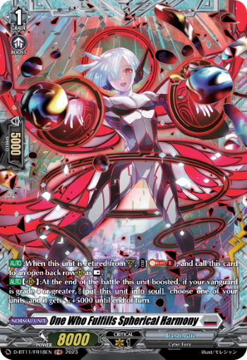 (FR18) Cardfight Vanguard Clash of the Heroes Single: One Who Fulfills Spherical Harmony [D-Format] (V.2 - Feature Rare)  Feature Rare