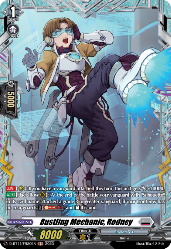 (FR20) Cardfight Vanguard Clash of the Heroes Single: Bustling Mechanic, Rodney [D-Format] (V.2 - Feature Rare)  Feature Rare