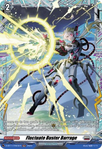 (FR23) Cardfight Vanguard Clash of the Heroes Single: Fluctuate Buster Barrage [D-Format] (V.2 - Feature Rare)  Feature Rare