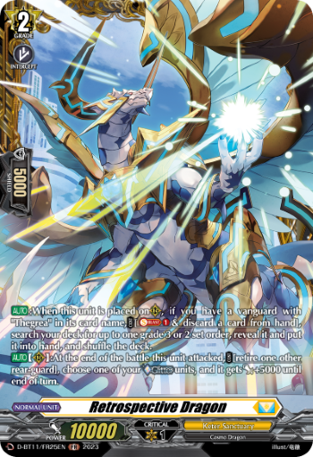 (FR25) Cardfight Vanguard Clash of the Heroes Single: Retrospective Dragon [D-Format] (V.2 - Feature Rare)  Feature Rare