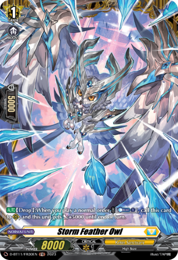 (FR30) Cardfight Vanguard Clash of the Heroes Single: Storm Feather Owl [D-Format] (V.2 - Feature Rare)  Feature Rare