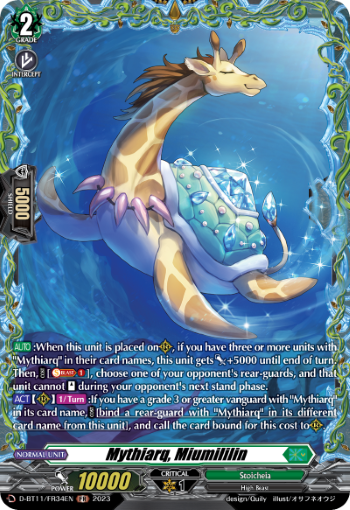 (FR34) Cardfight Vanguard Clash of the Heroes Single: Mythiarq, Miumililin [D-Format] (V.2 - Feature Rare)  Feature Rare