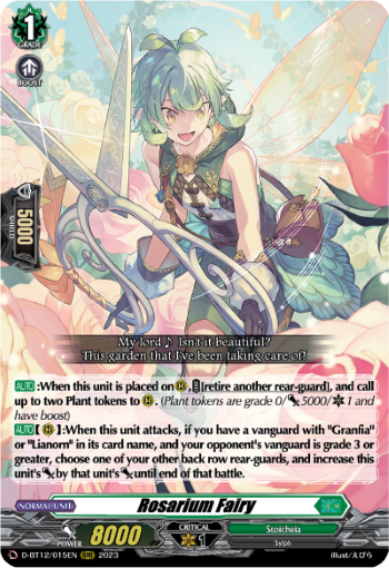 (015) Cardfight Vanguard Evenfall Onslaught Single: Rosarium Fairy [D-Format] (V.1 - Triple Rare)  Triple Rare