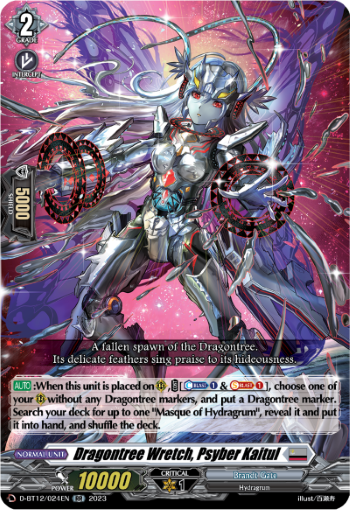 (024) Cardfight Vanguard Evenfall Onslaught Single: Dragontree Wretch, Psyber Kaitul [D-Format] (V.1 - Double Rare)  Double Rare