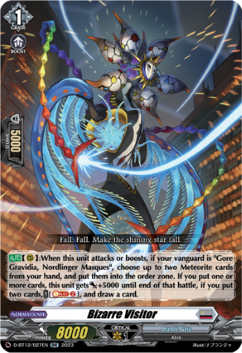 (027) Cardfight Vanguard Evenfall Onslaught Single: Bizarre Visitor [D-Format] (V.1 - Double Rare)  Double Rare