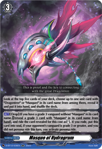 (036) Cardfight Vanguard Evenfall Onslaught Single: Masque of Hydragrum [D Format]  Double Rare
